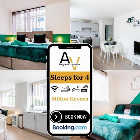 Modern Two-Bedroom Apartment - Central Location, Free Wi-Fi, Ideal For Long Stays By Av Hughes Properties Милтон-Кейнс Экстерьер фото