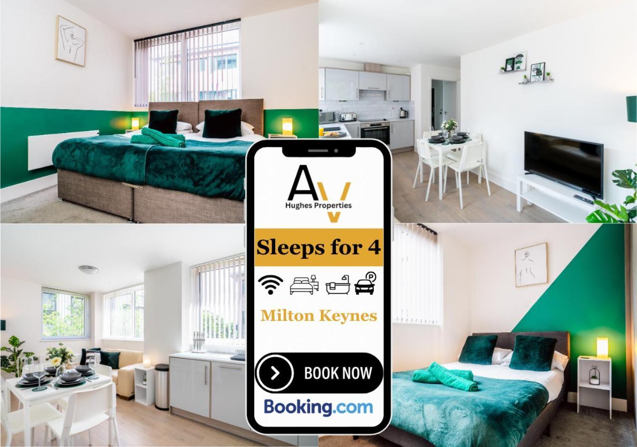 Modern Two-Bedroom Apartment - Central Location, Free Wi-Fi, Ideal For Long Stays By Av Hughes Properties Милтон-Кейнс Экстерьер фото